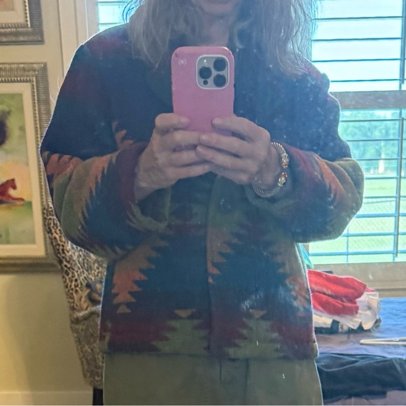 Colorful Patterned Women's Jacket - Picture 6 of 7
